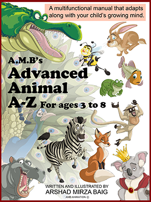 Animal Alphabet A-Z ABC Preschool Toddler Kindergarten