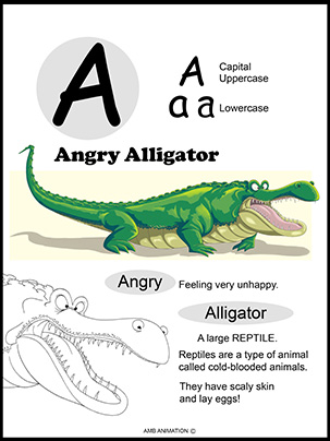 A Angry Alligator Animal Alphabet Disney homeschool