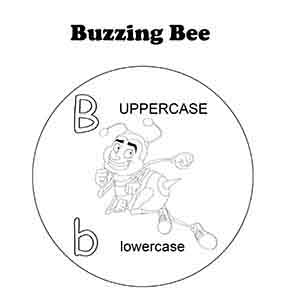 Letter B Buzzing Bee