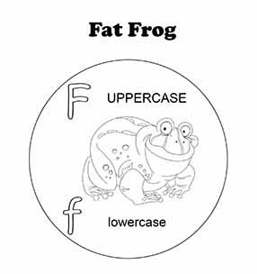 Letter F Fat Frog