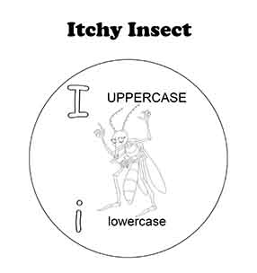 Letter I Itchy Insect