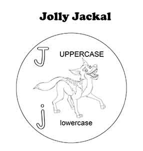 Letter J Jolly Jackal