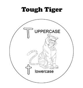 Letter T Tough Tiger